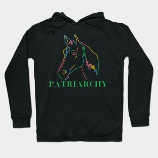 Patriarchy Horse - Barbie Movie Inspired Sticker Hoodie